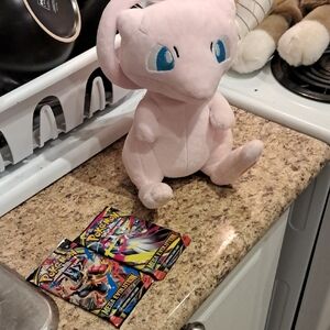 Pokemon Pink Mew Plush with Blue Eyes